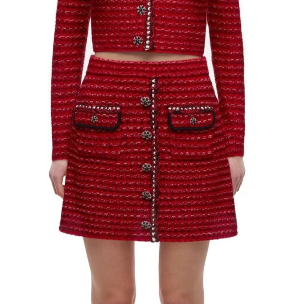 Self-Portrait knit skirt